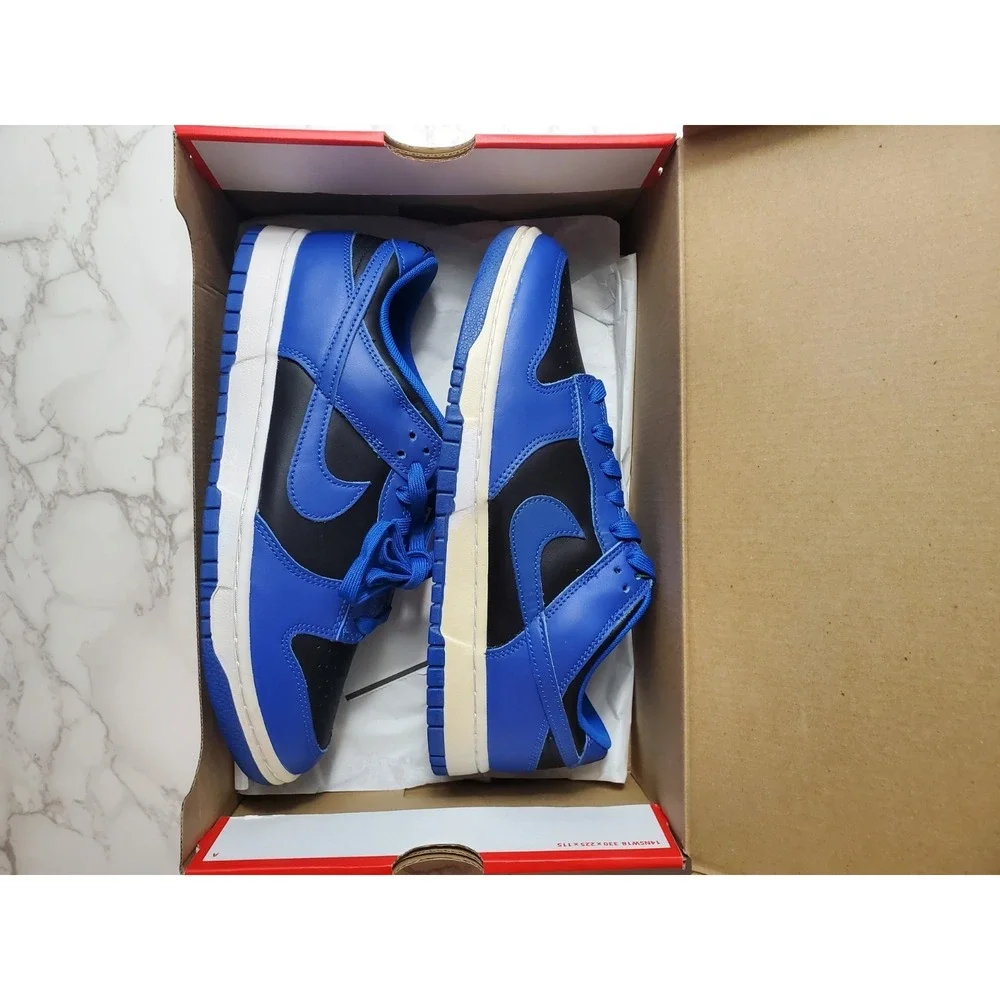 Nike Dunk Low Hyper Cobalt Blue Black Men's Size 9.5 / 11W Sneakers DD1391-001